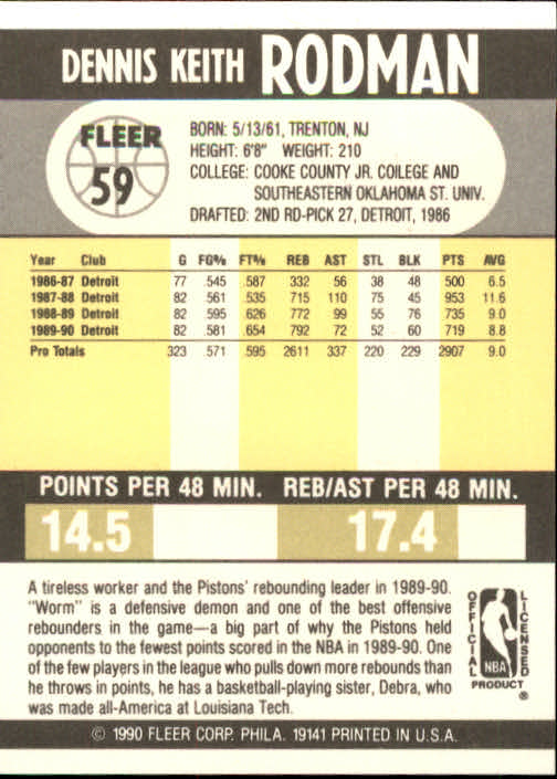 1990-91 Fleer Basketball Card Pick - Picture 115 of 393