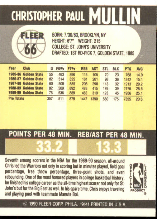 1990-91 Fleer Basketball Card Pick - Picture 129 of 393