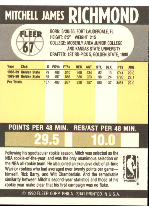 1990-91 Fleer Basketball Card Pick - Picture 131 of 393