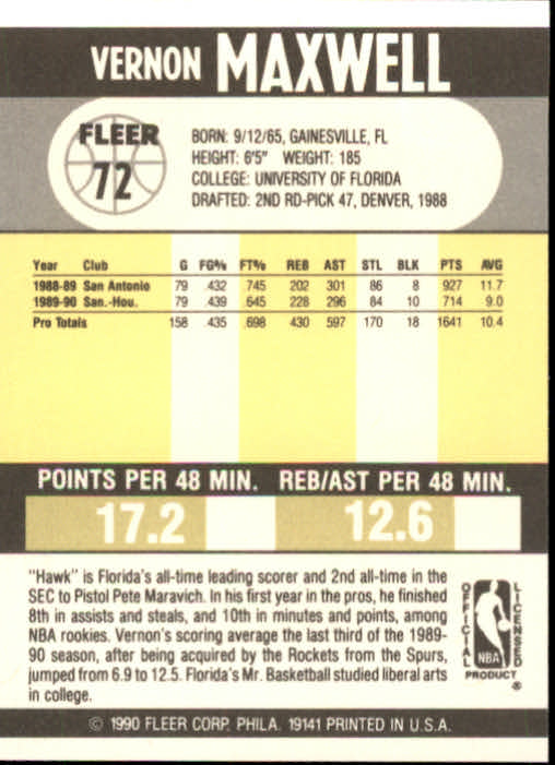 1990-91 Fleer Basketball Card Pick - Picture 141 of 393