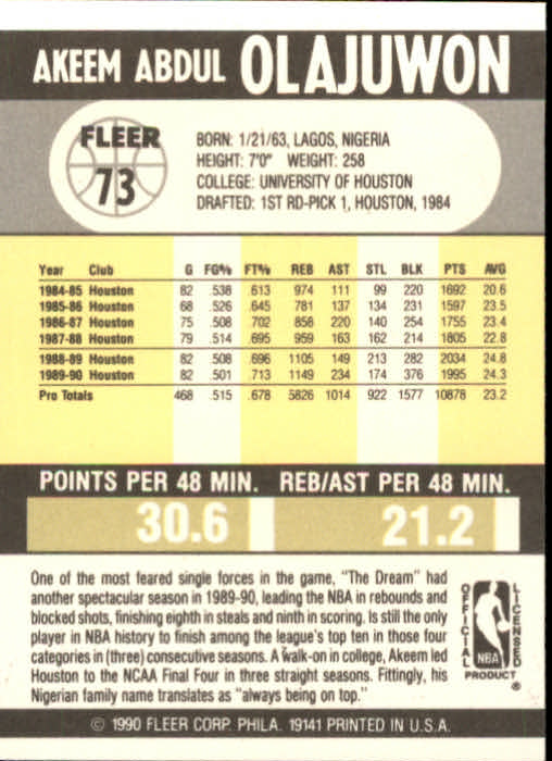 1990-91 Fleer Basketball Card Pick - Picture 143 of 393