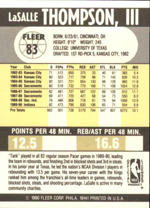 1990-91 Fleer Basketball Card Pick - Picture 163 of 393