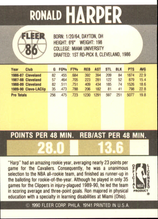 1990-91 Fleer Basketball Card Pick - Picture 169 of 393