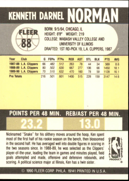 1990-91 Fleer Basketball Card Pick - Picture 173 of 393
