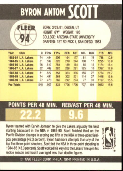 1990-91 Fleer Basketball Card Pick - Picture 185 of 393