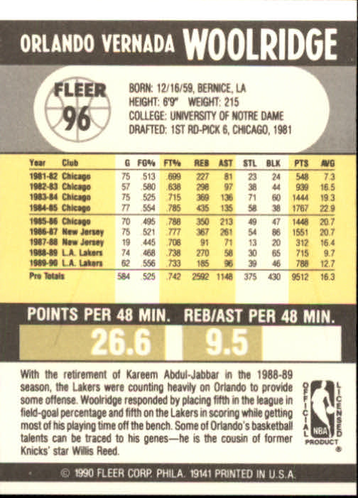 1990-91 Fleer Basketball Card Pick - Picture 189 of 393