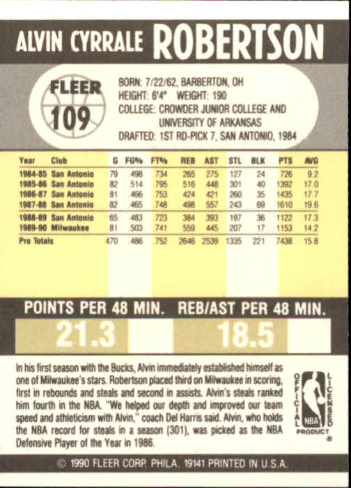 1990-91 Fleer Basketball Card Pick - Picture 215 of 393