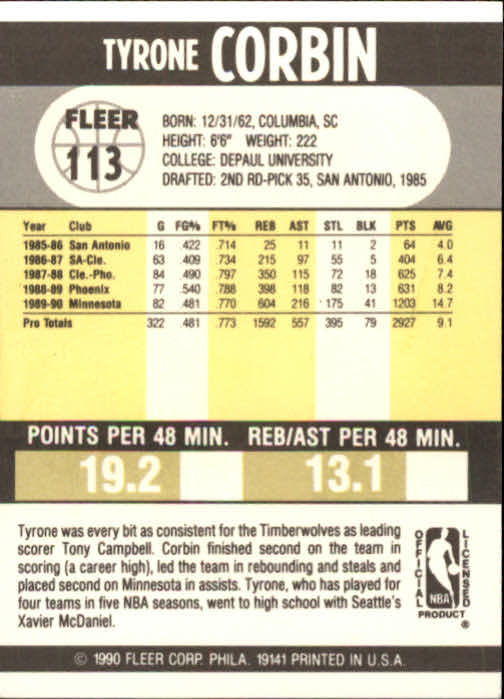 1990-91 Fleer Basketball Card Pick - Picture 223 of 393