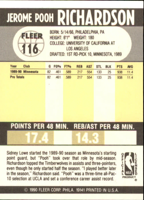1990-91 Fleer Basketball Card Pick - Picture 229 of 393