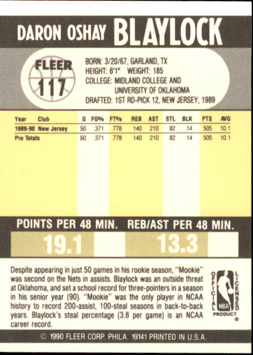 1990-91 Fleer Basketball Card Pick - Picture 231 of 393