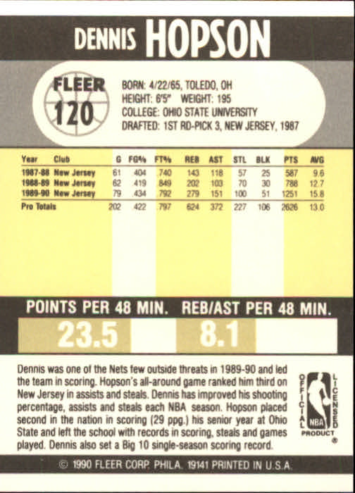 1990-91 Fleer Basketball Card Pick - Picture 237 of 393