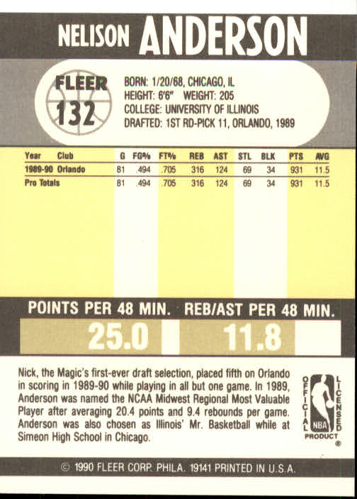 1990-91 Fleer Basketball Card Pick - Picture 261 of 393