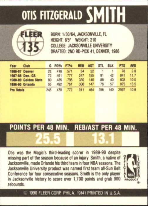 1990-91 Fleer Basketball Card Pick - Picture 267 of 393