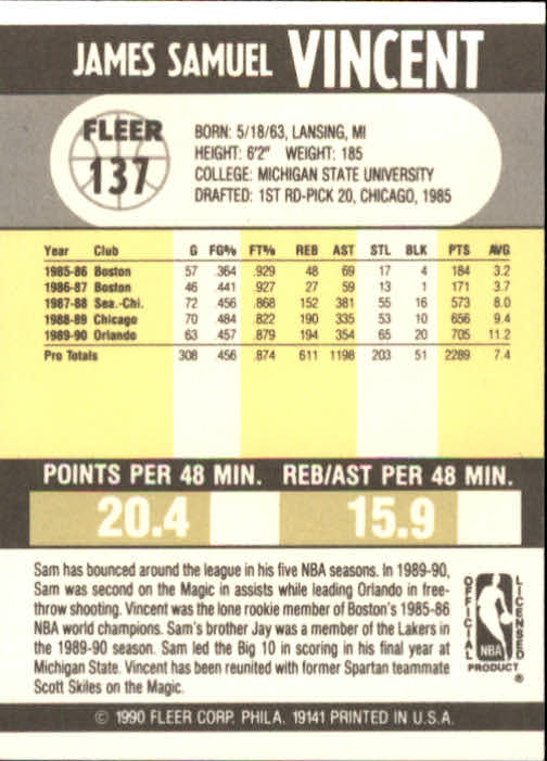 1990-91 Fleer Basketball Card Pick - Picture 271 of 393