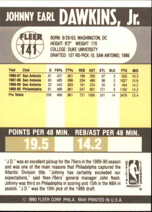 1990-91 Fleer Basketball Card Pick - Picture 279 of 393