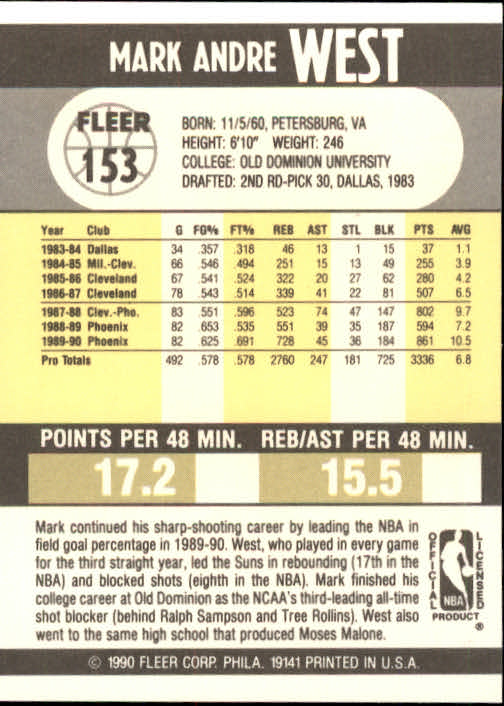 1990-91 Fleer Basketball Card Pick - Picture 303 of 393