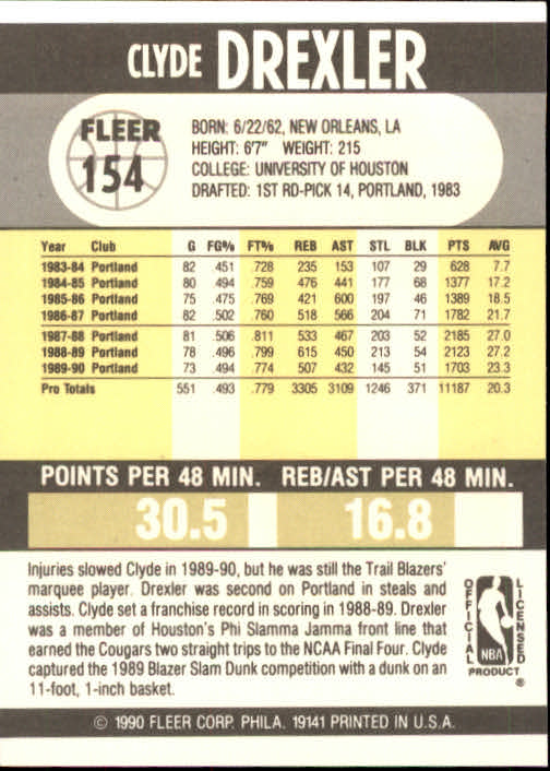 1990-91 Fleer Basketball Card Pick - Picture 305 of 393