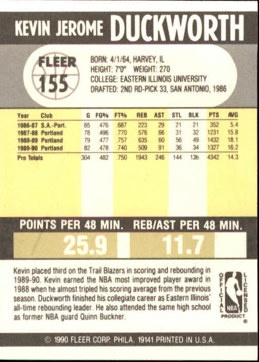 1990-91 Fleer Basketball Card Pick - Picture 307 of 393