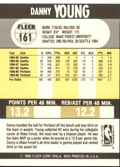 1990-91 Fleer Basketball Card Pick - Picture 319 of 393