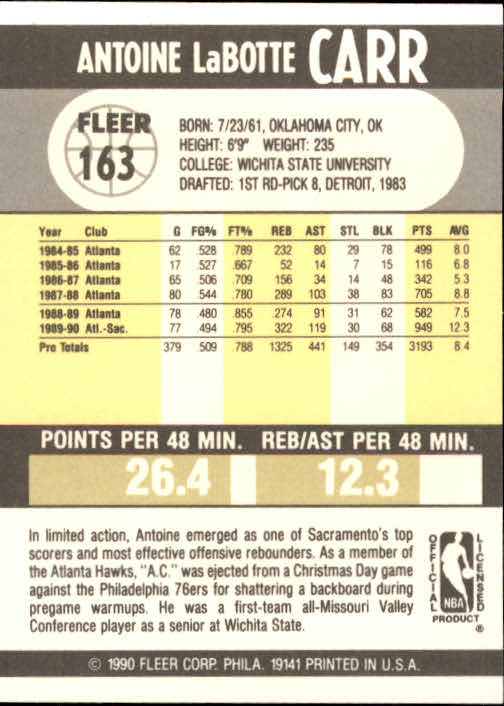 1990-91 Fleer Basketball Card Pick - Picture 323 of 393