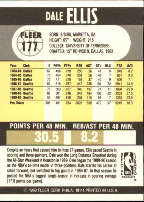 1990-91 Fleer Basketball Card Pick - Picture 351 of 393