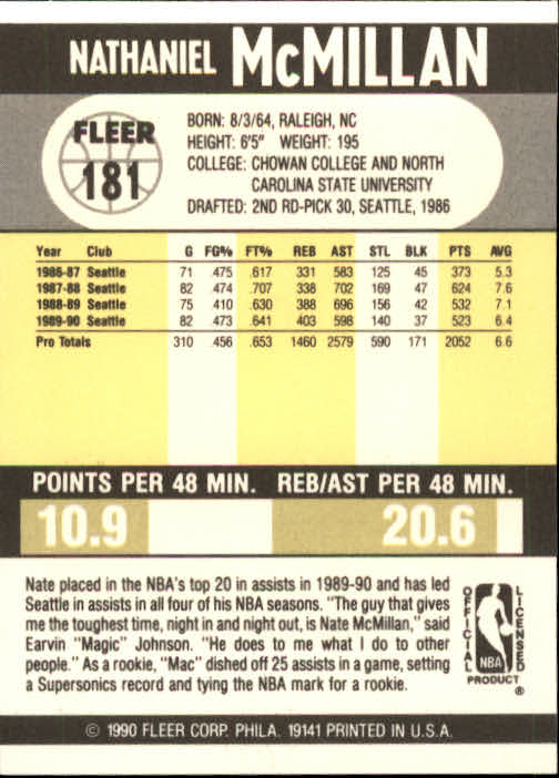 1990-91 Fleer Basketball Card Pick - Picture 359 of 393