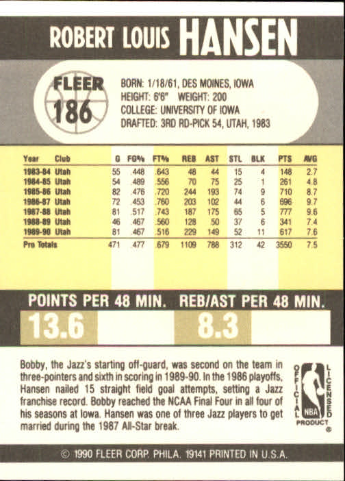 1990-91 Fleer Basketball Card Pick - Picture 369 of 393
