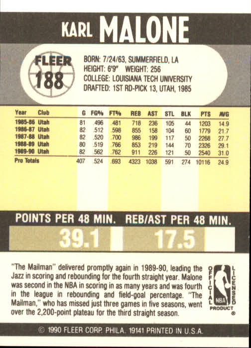 1990-91 Fleer Basketball Card Pick - Picture 373 of 393