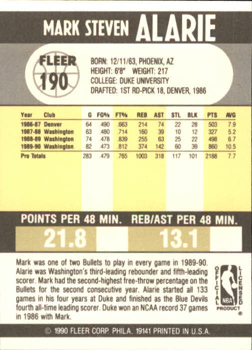 1990-91 Fleer Basketball Card Pick - Picture 377 of 393