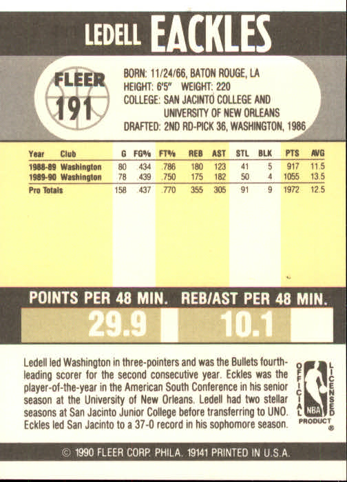 1990-91 Fleer Basketball Card Pick - Picture 379 of 393