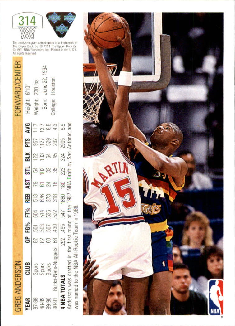 1991-92 Upper Deck Basketball Card Pick 251-500 | EBay