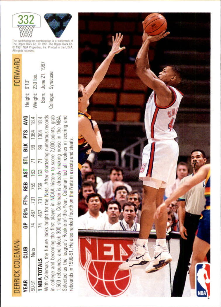 1991-92 Upper Deck Basketball Card Pick 251-500 - Picture 163 of 487