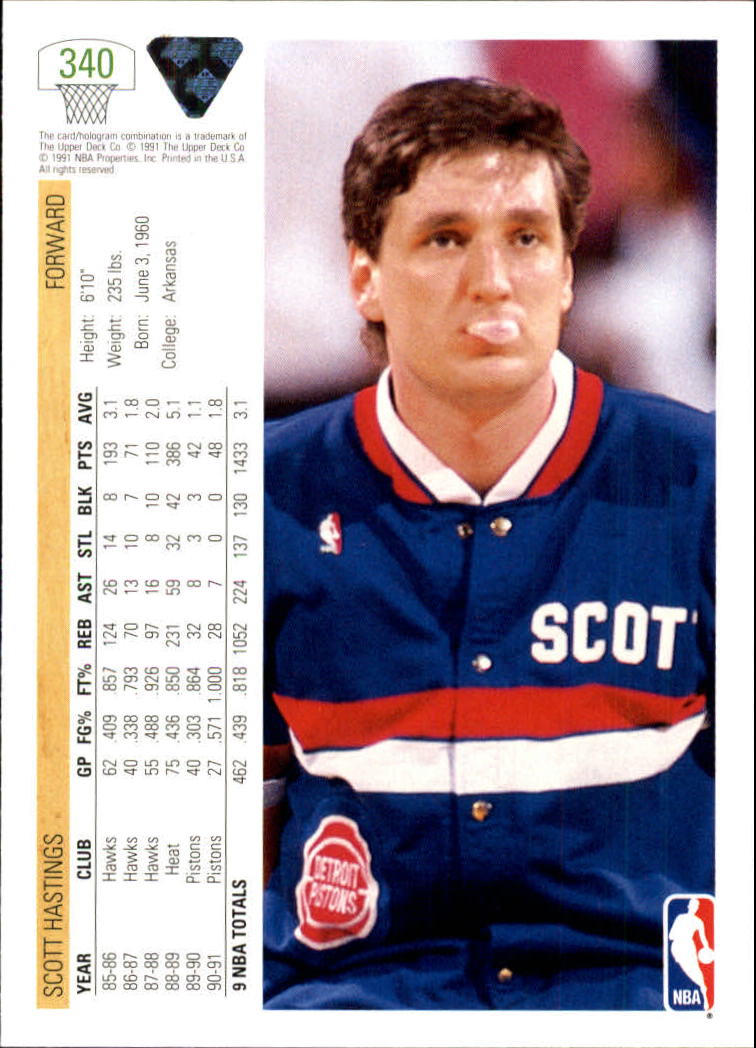 1991-92 Upper Deck Basketball Card Pick 251-500 - Picture 179 of 487