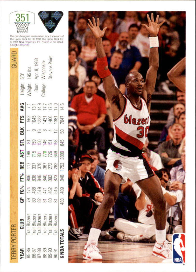 1991-92 Upper Deck Basketball Card Pick 251-500 - Picture 201 of 487