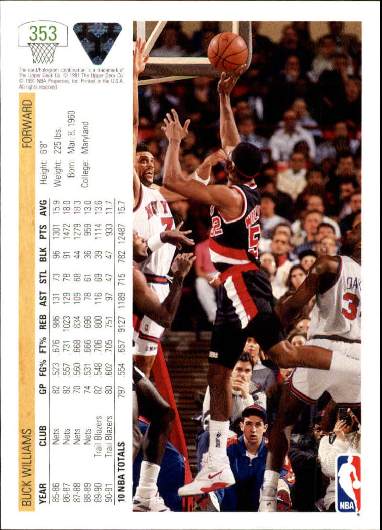 1991-92 Upper Deck Basketball Card Pick 251-500 - Picture 205 of 487