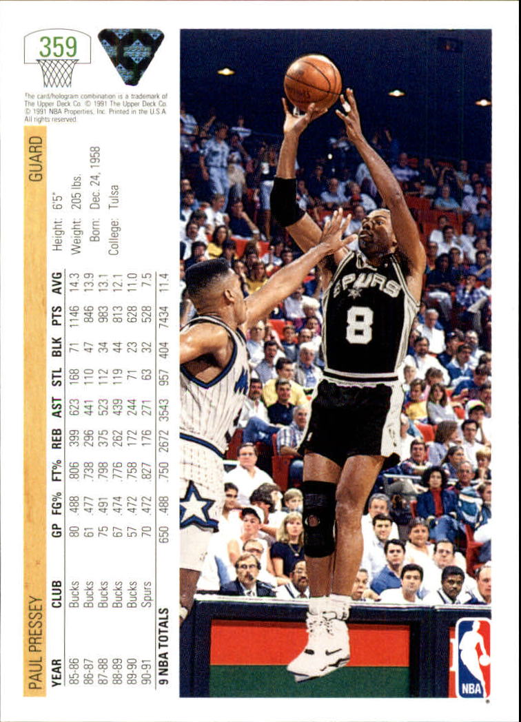 1991-92 Upper Deck Basketball Card Pick 251-500 - Picture 217 of 487