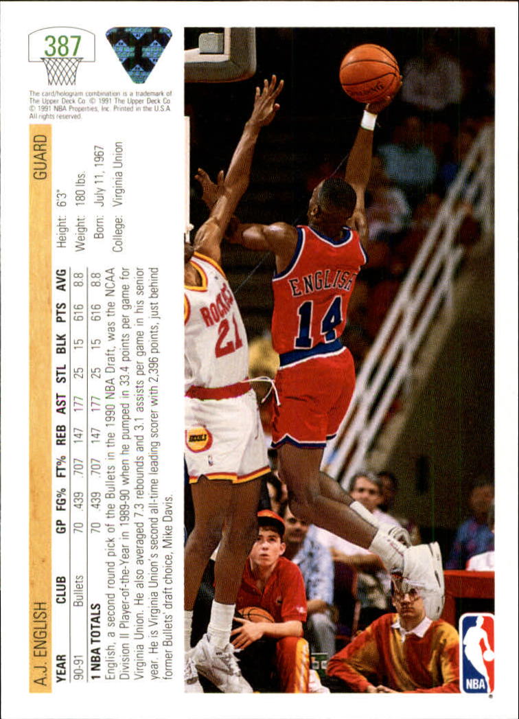 1991-92 Upper Deck Basketball Card Pick 251-500 - Picture 273 of 487