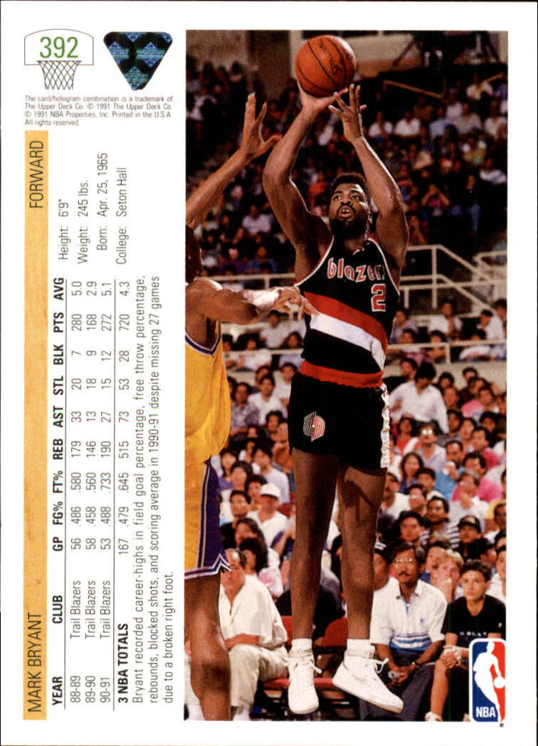 1991-92 Upper Deck Basketball Card Pick 251-500 - Picture 283 of 487