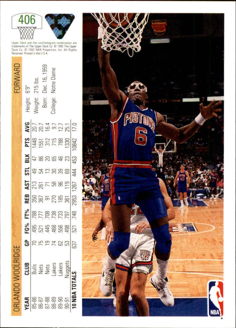 1991-92 Upper Deck Basketball Card Pick 251-500 - Picture 311 of 487