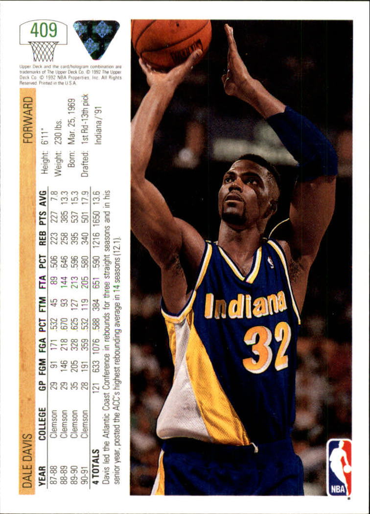 1991-92 Upper Deck Basketball Card Pick 251-500 - Picture 317 of 487