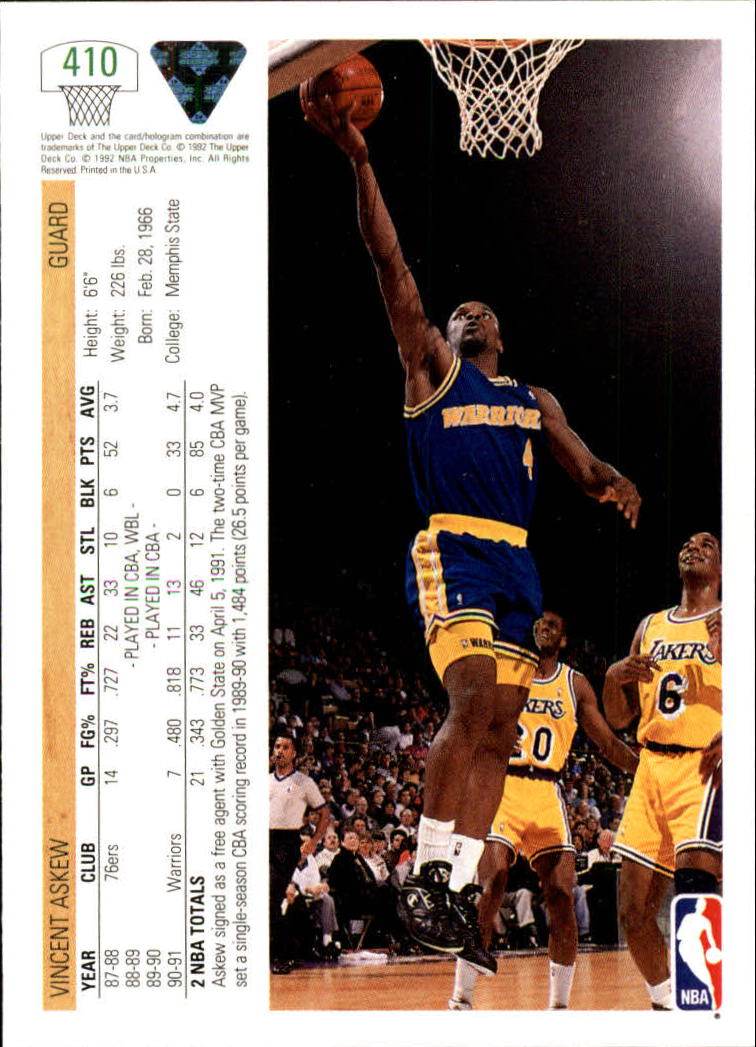 1991-92 Upper Deck Basketball Card Pick 251-500 - Picture 319 of 487