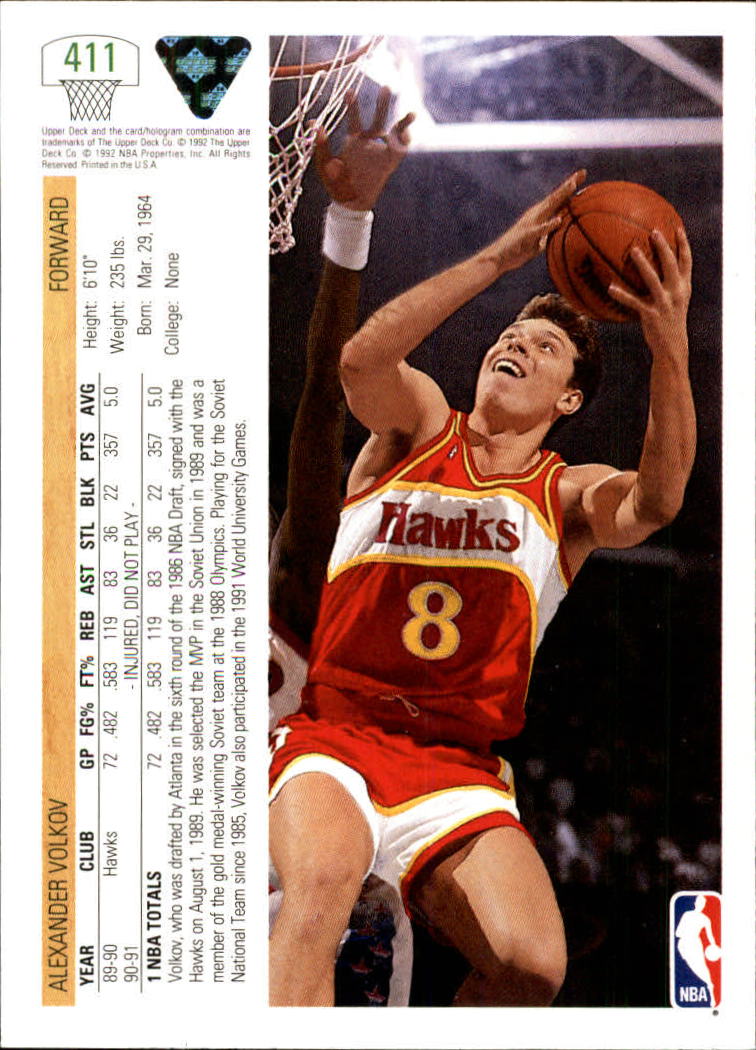 1991-92 Upper Deck Basketball Card Pick 251-500 - Picture 321 of 487