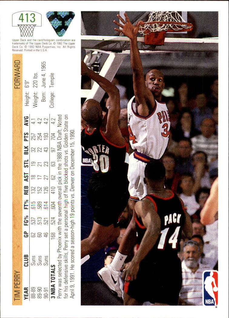 1991-92 Upper Deck Basketball Card Pick 251-500 - Picture 325 of 487