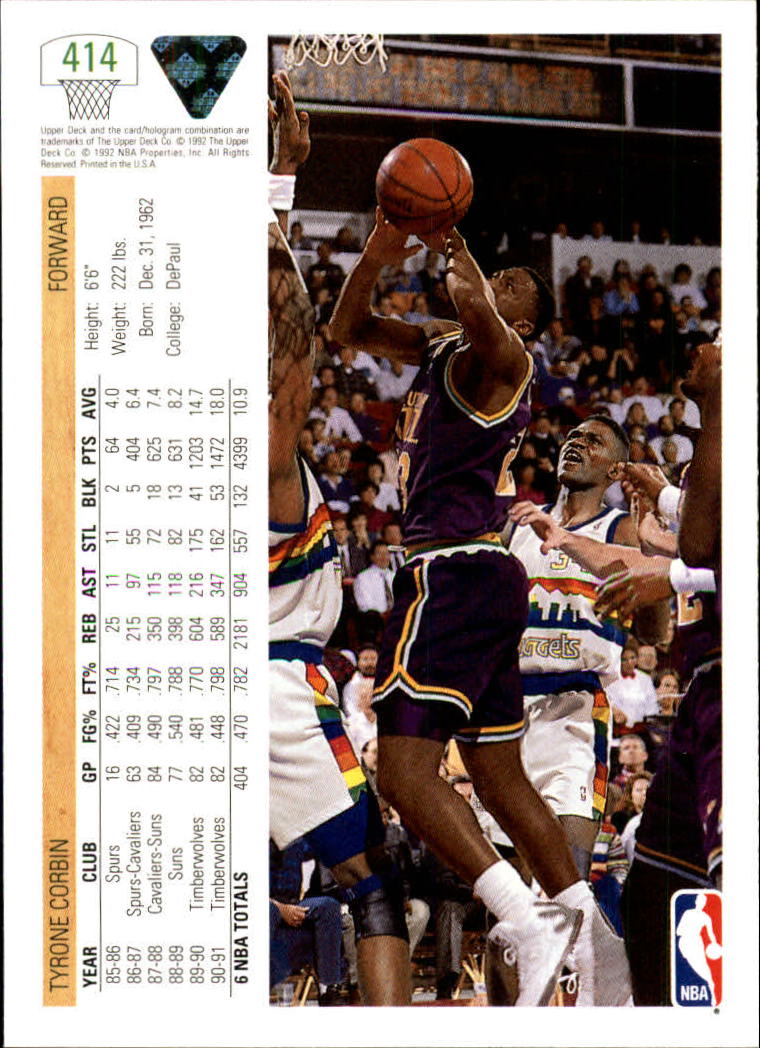 1991-92 Upper Deck Basketball Card Pick 251-500 - Picture 327 of 487