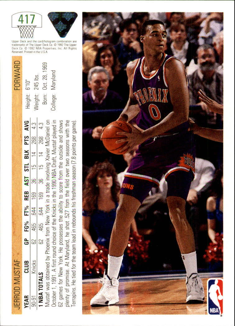 1991-92 Upper Deck Basketball Card Pick 251-500 - Picture 333 of 487