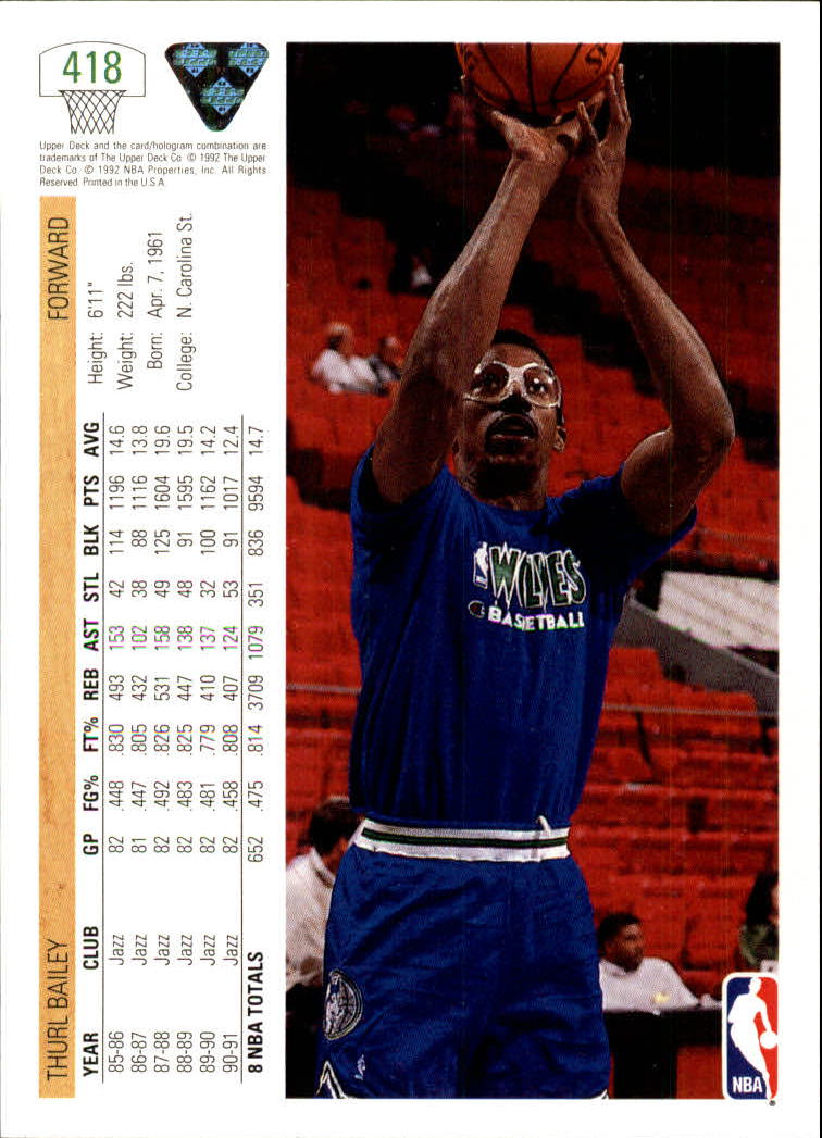 1991-92 Upper Deck Basketball Card Pick 251-500 - Picture 335 of 487