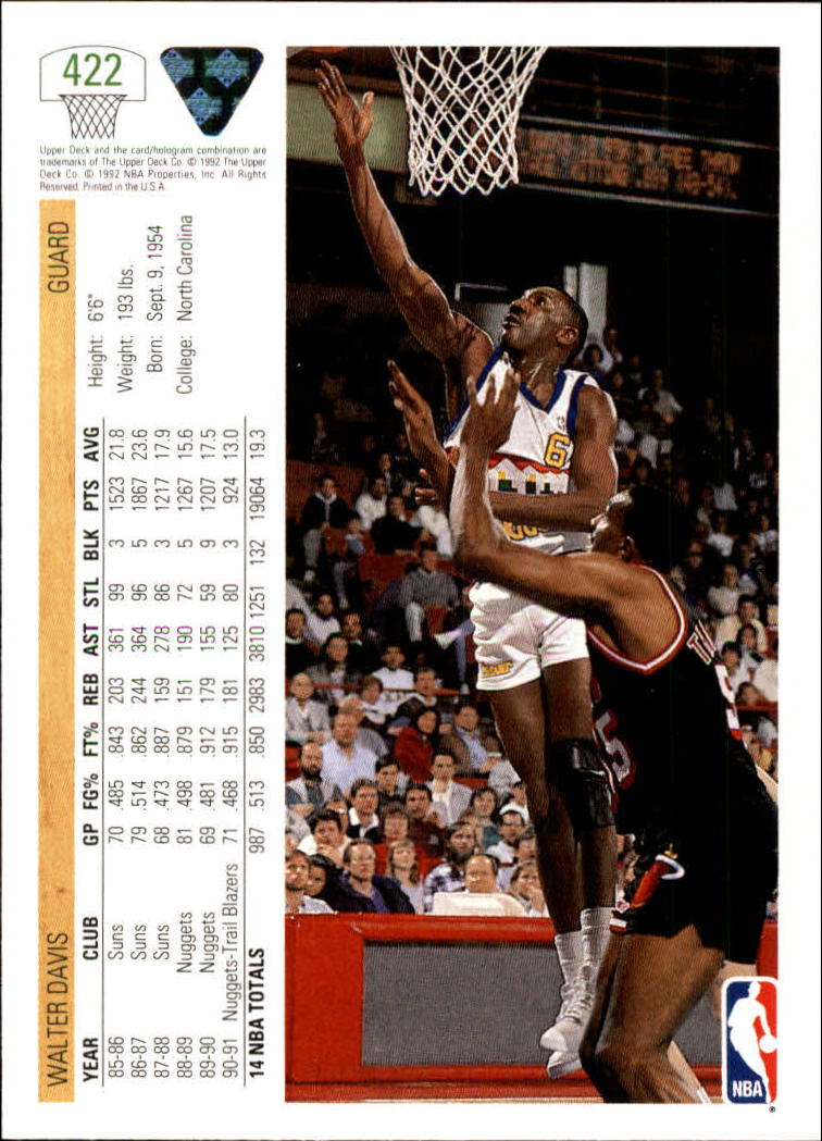 1991-92 Upper Deck Basketball Card Pick 251-500 - Picture 343 of 487