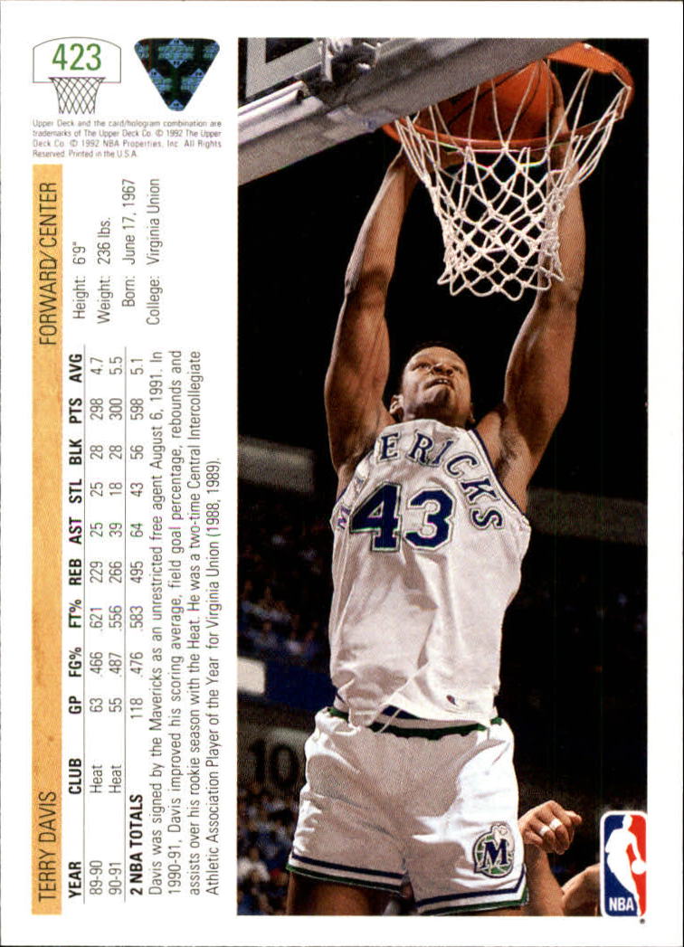 1991-92 Upper Deck Basketball Card Pick 251-500 - Picture 345 of 487