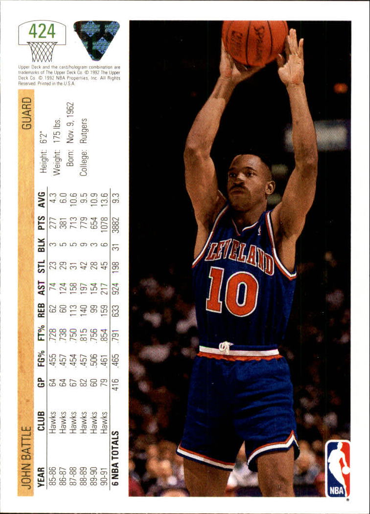 1991-92 Upper Deck Basketball Card Pick 251-500 - Picture 347 of 487