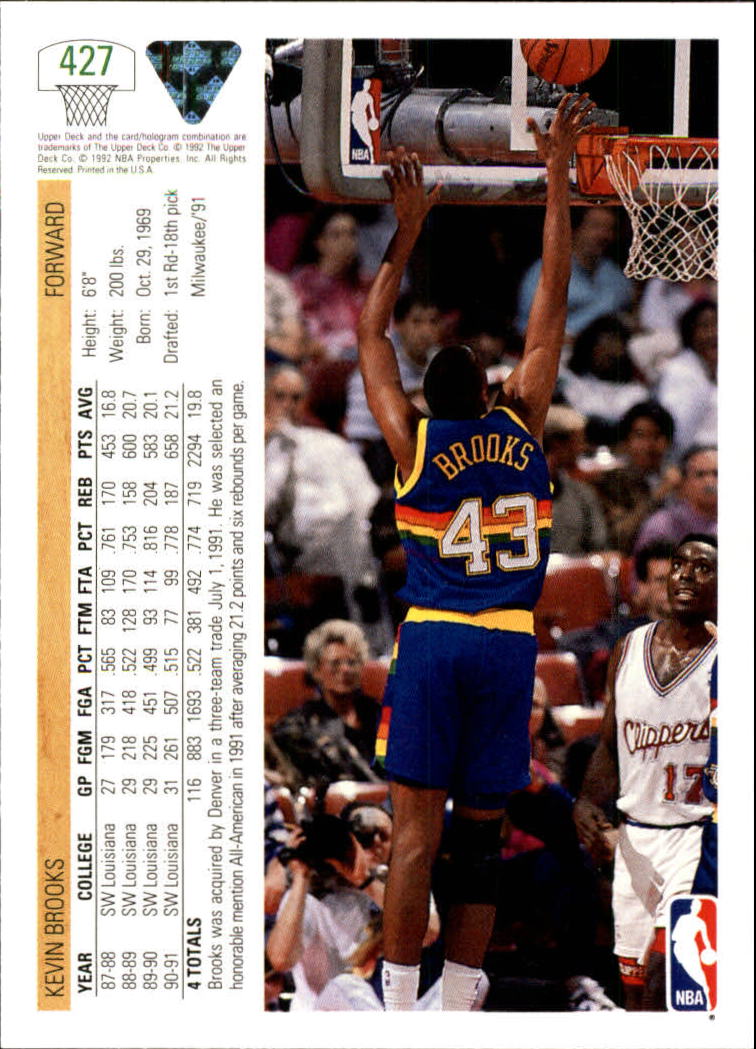 1991-92 Upper Deck Basketball Card Pick 251-500 - Picture 353 of 487